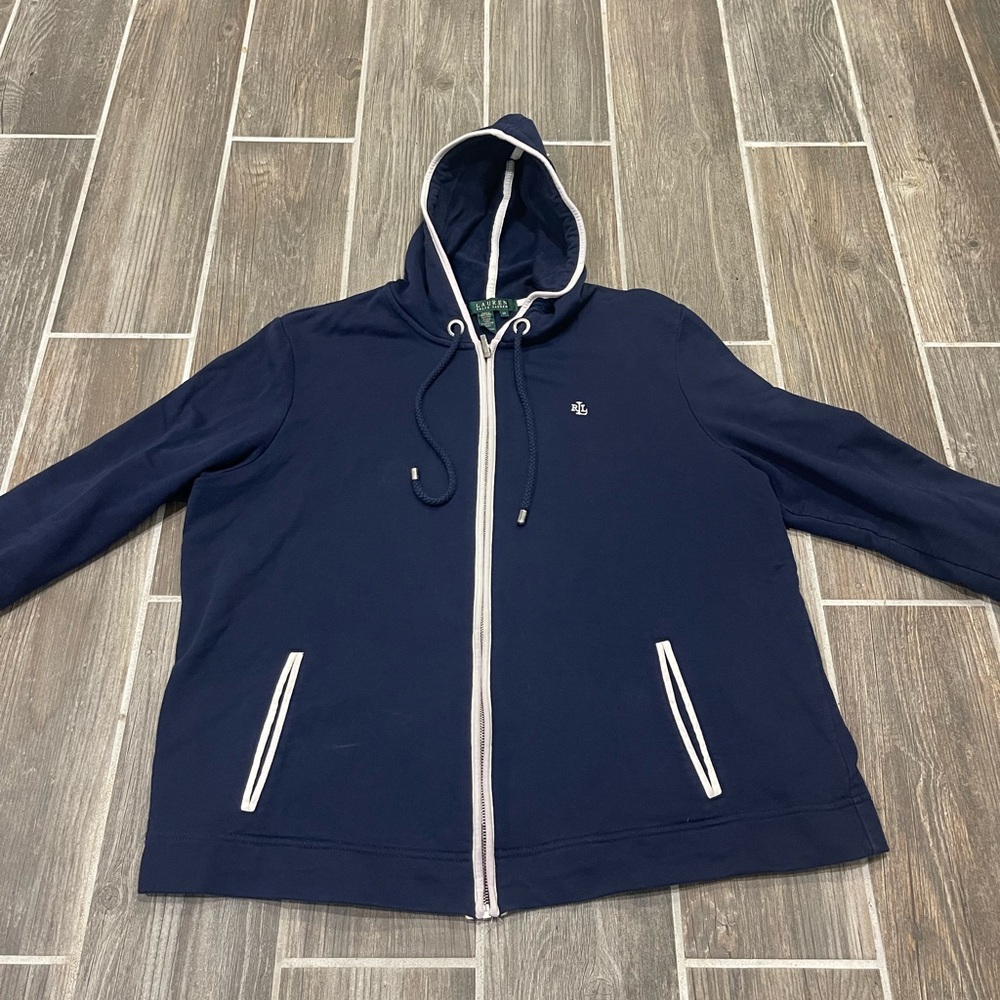 Ralph Lauren Blue Lightweight Hooded Jacket